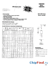 Datasheet 1N6309 производства Microsemi